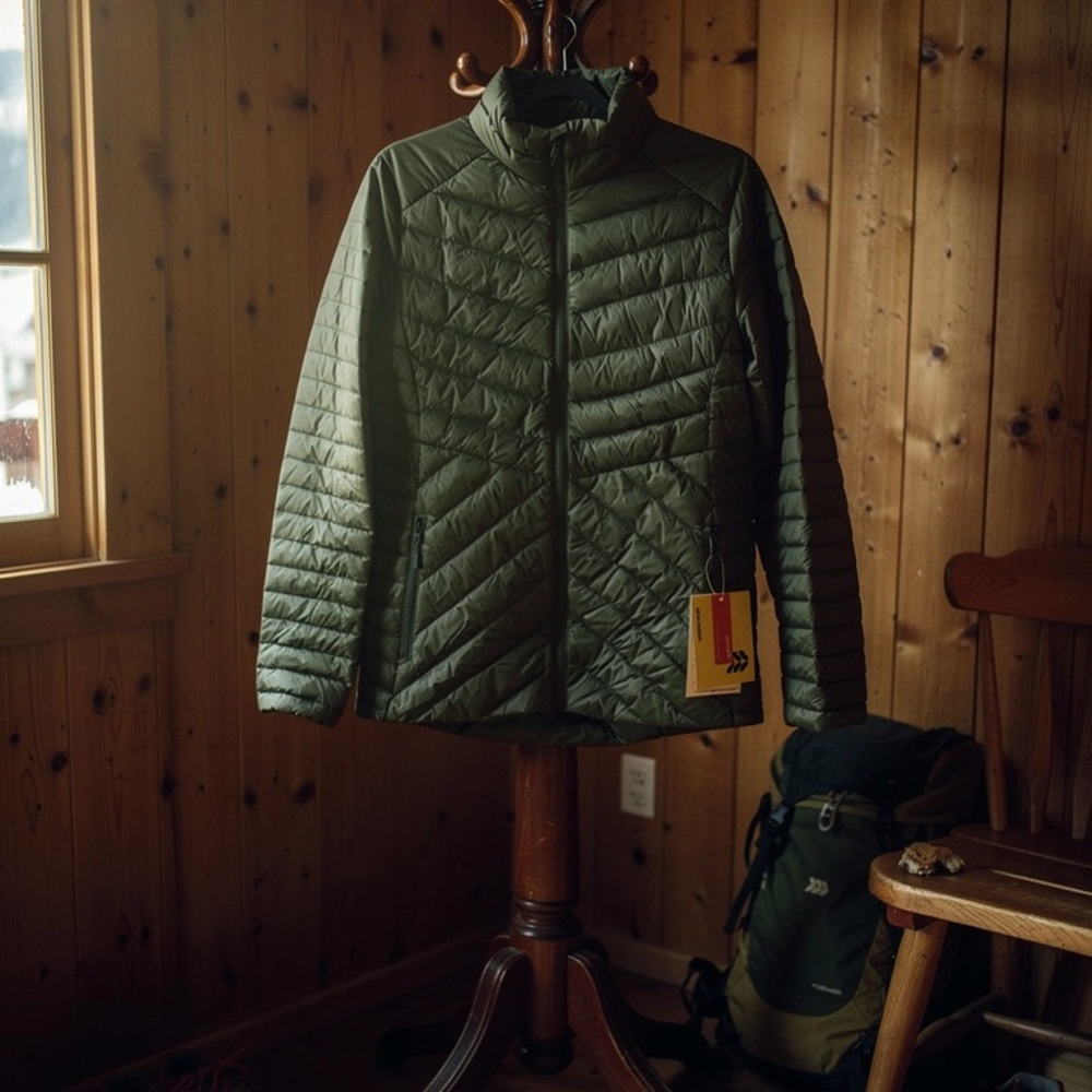 Women’s Medium Packable Down Puffer Jacket NWT - image 13